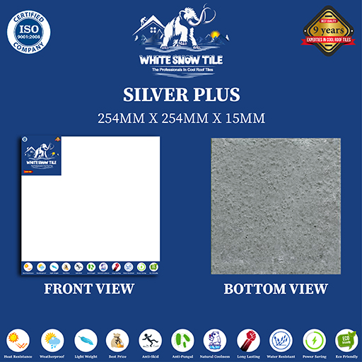 Silver Plus Cool Roof Tiles